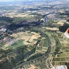 Flugwegposition um 13:38:28: Aufgenommen in der Nähe von Ludwigsburg, Deutschland in 1344 Meter